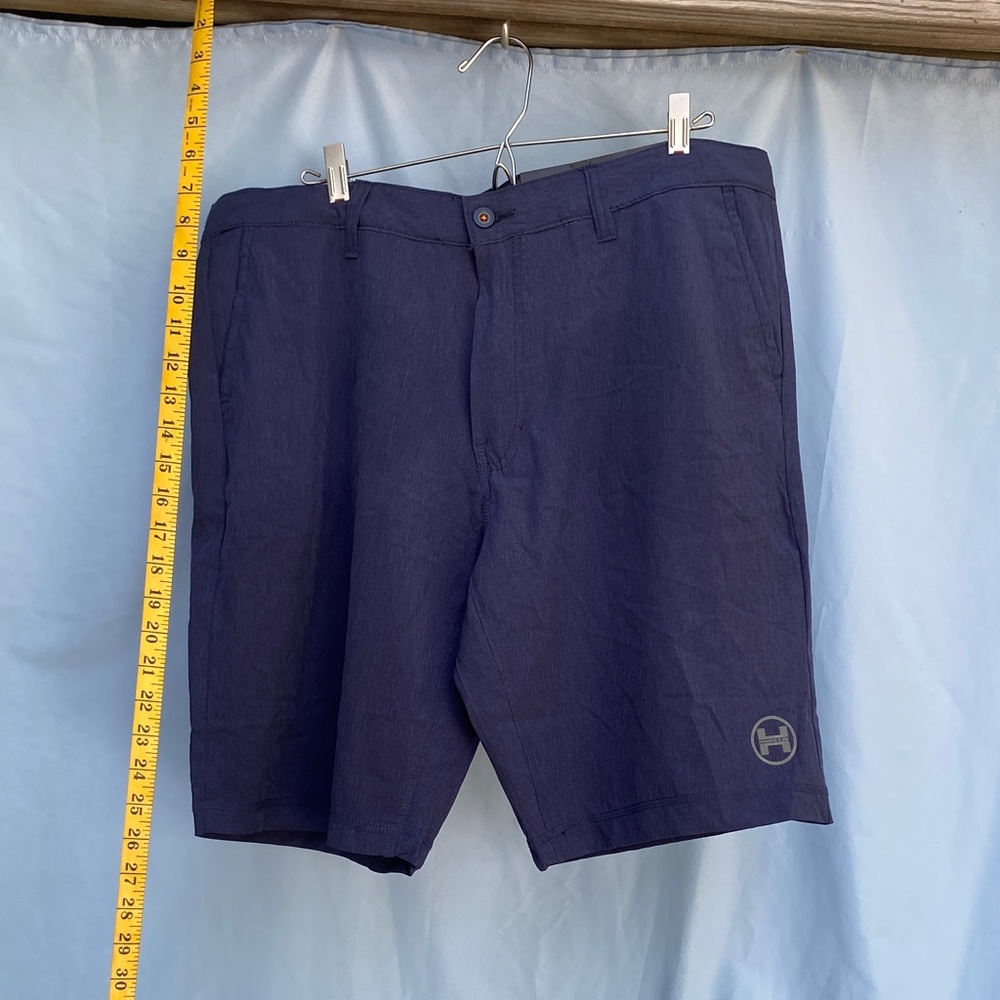 Hawke & Co Men's Dark Blue Flat Front Shorts